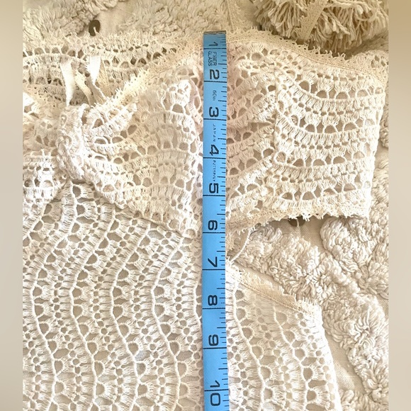 NWT Anna Sui x Free People Crochet Lace Cutout Midi Dress - Picture 8 of 9